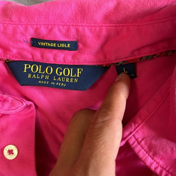 Ralph Lauren pink polo size large in EUC - Picture 3 of 4